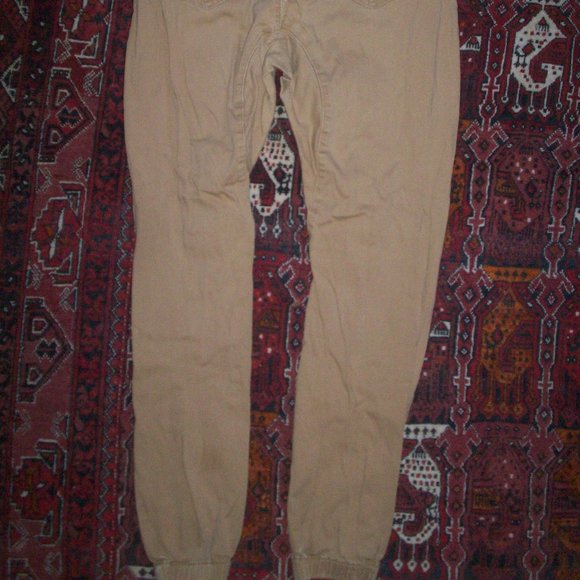 Men's Casual Twill Stretch Jogger Pants Elastic Draw String 28/28 by Victorious - Picture 4 of 12